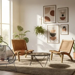 Sala Kabuki Mimbre (4 piezas)