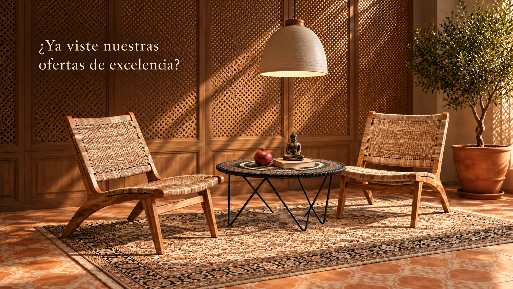 ¿Ya viste nuestras ofertas de excelencia? Conjunto Laguna: 2 sillones Bacalar Mimbre y Mesa Orquídea